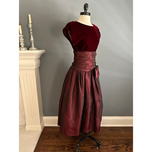 Vintage 80s Retro 50s Dress Rockabilly WhimsyGoth Punk Alt Christmas Party Prom - Picture 5 of 13